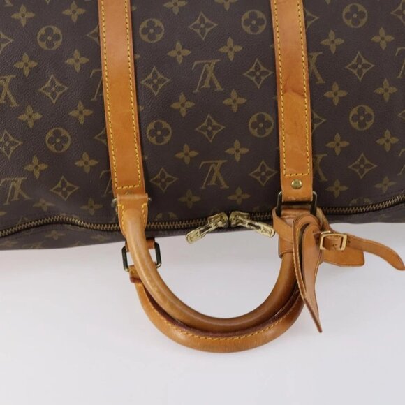 LOUIS VUITTON Monogram Keepall 55 Boston Bag M41424 LV Auth 145141 - Picture 8 of 16